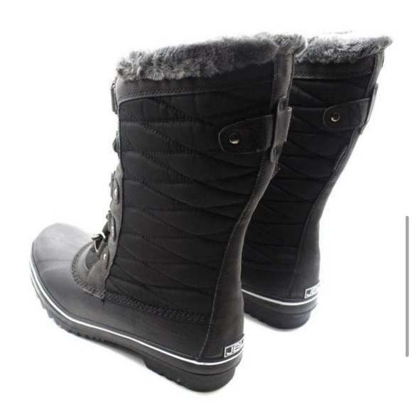 NIB! Jbu by Jambu chilly water resistant fur lined duck boots in black. Size 8.5 - Picture 7 of 8